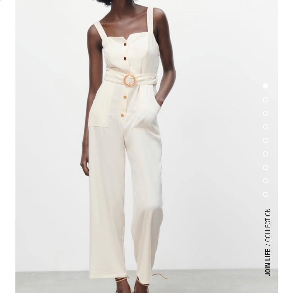 Zara Long Belted Jumpsuit